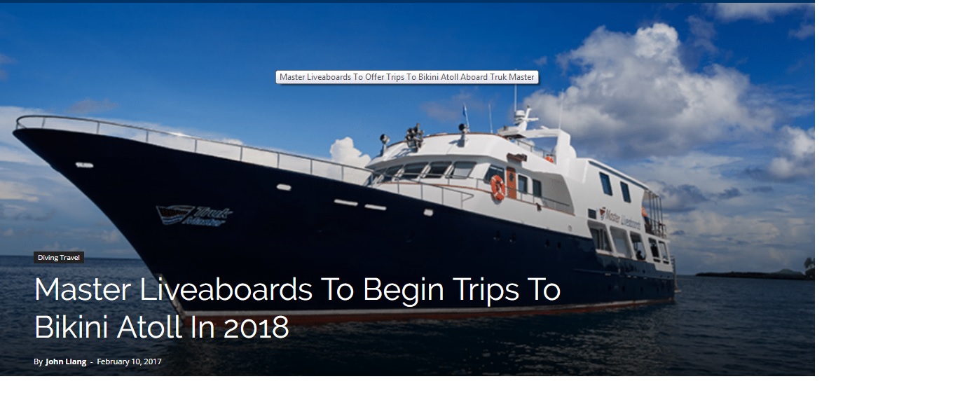 Dive Bikini Atoll With Master Liveaboards